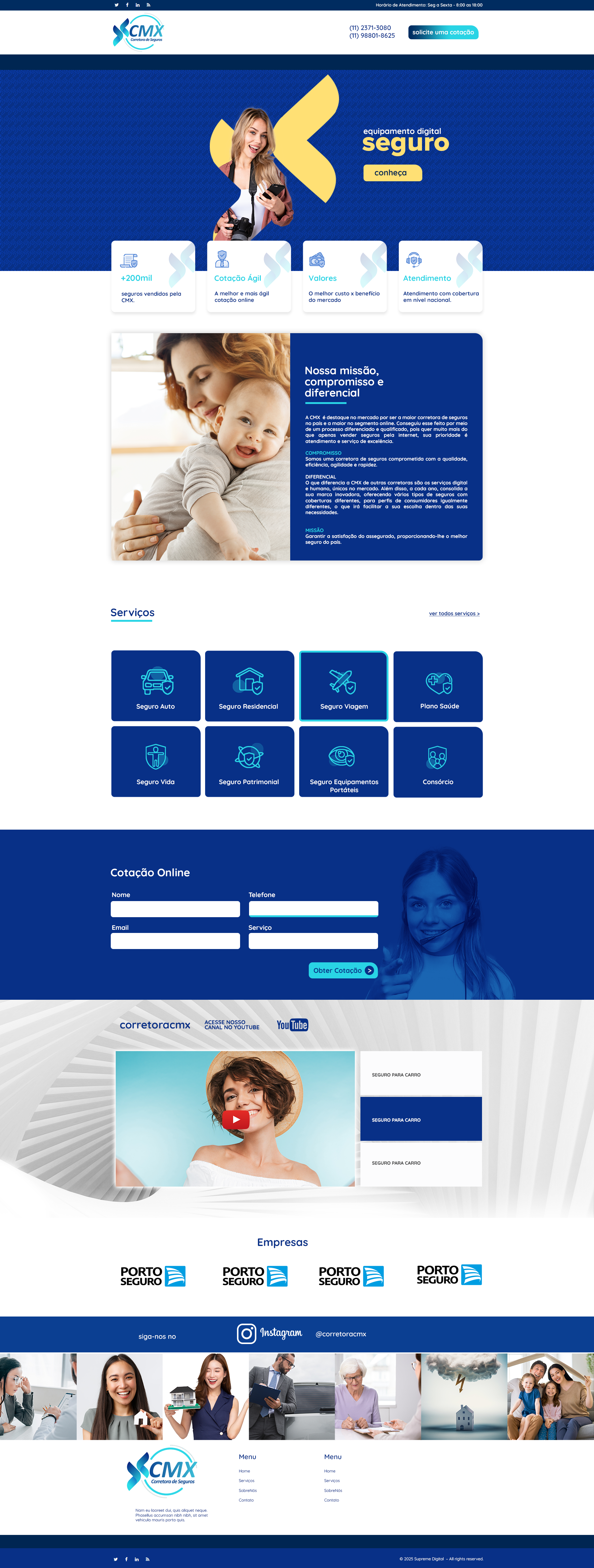 Layout Personalizado Corretora - Wordpress
