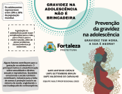 Folder informativo sobre gravidez na adolescência