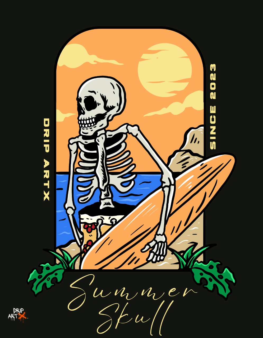 DripArtX Summer Skull