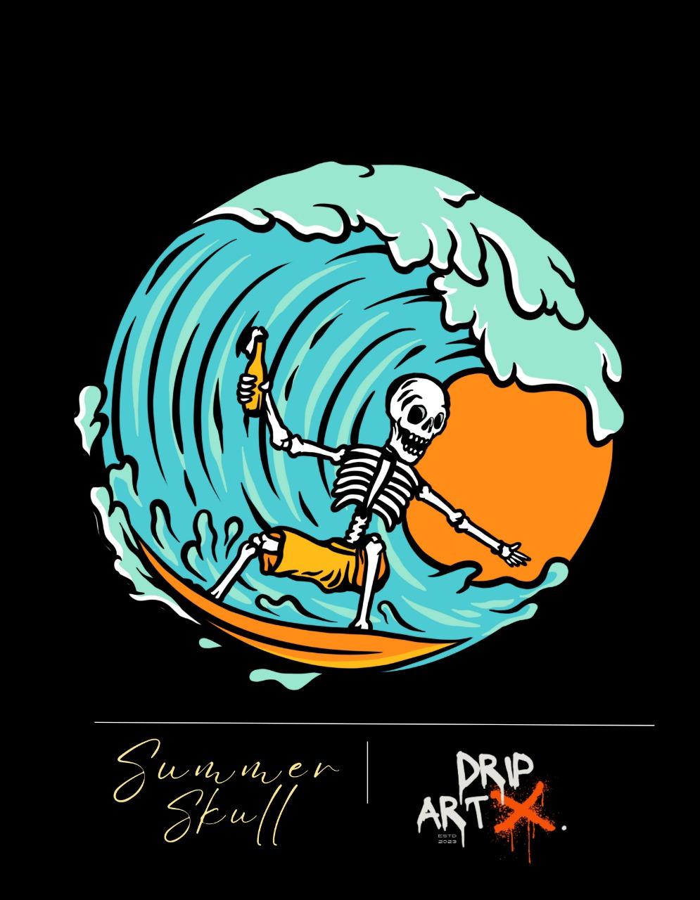 DripArtX Summer Skull