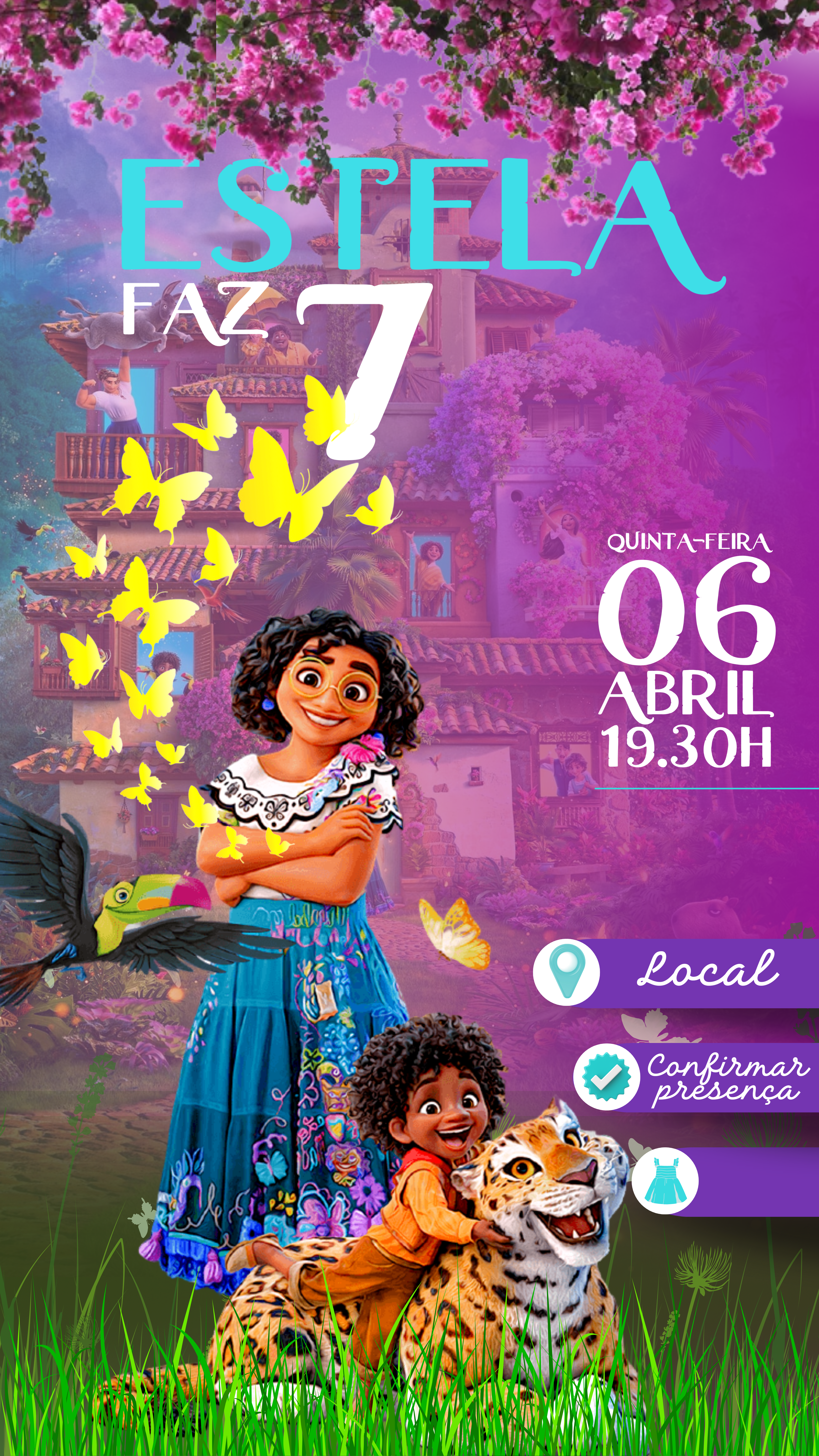Convite Digital Interativo Encanto Disney