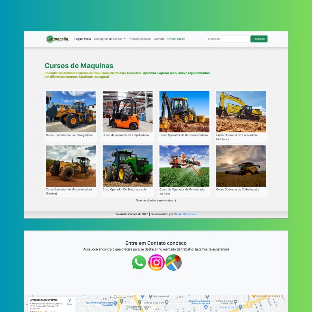SIte para captar leads para Escola local