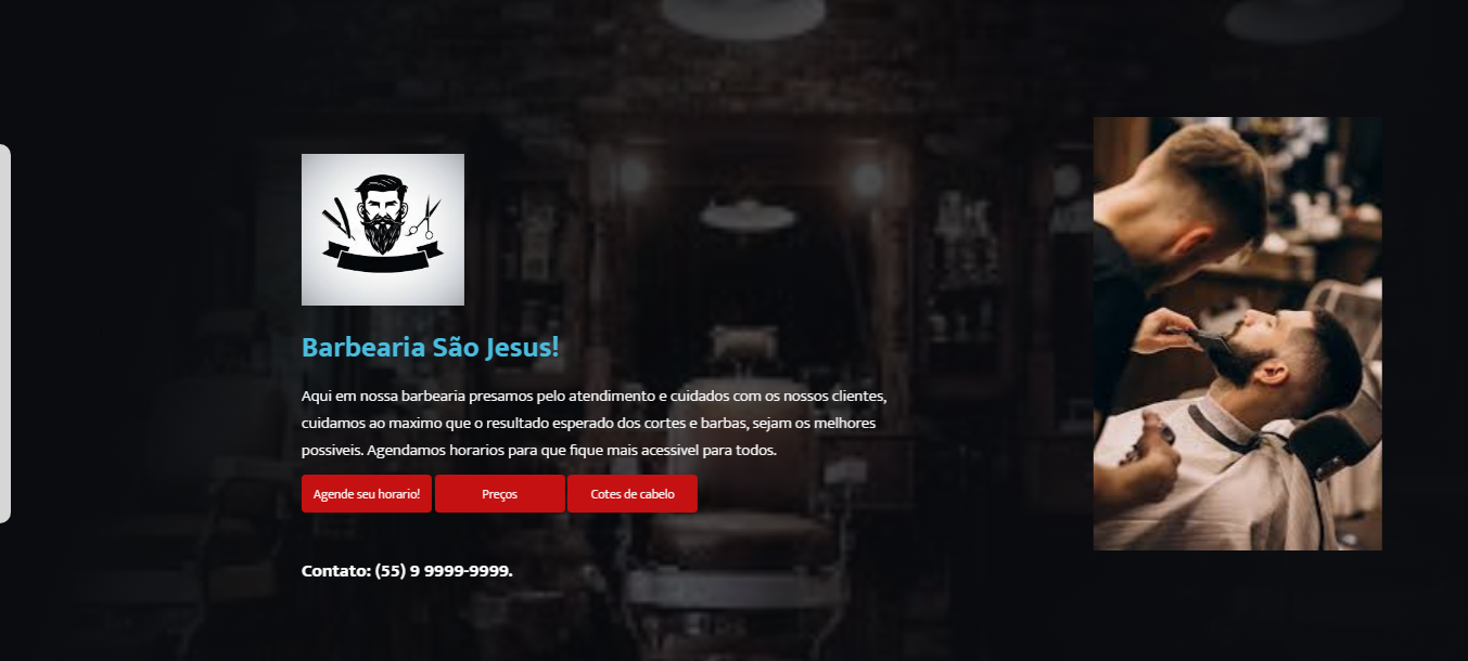 Site para barbearias
