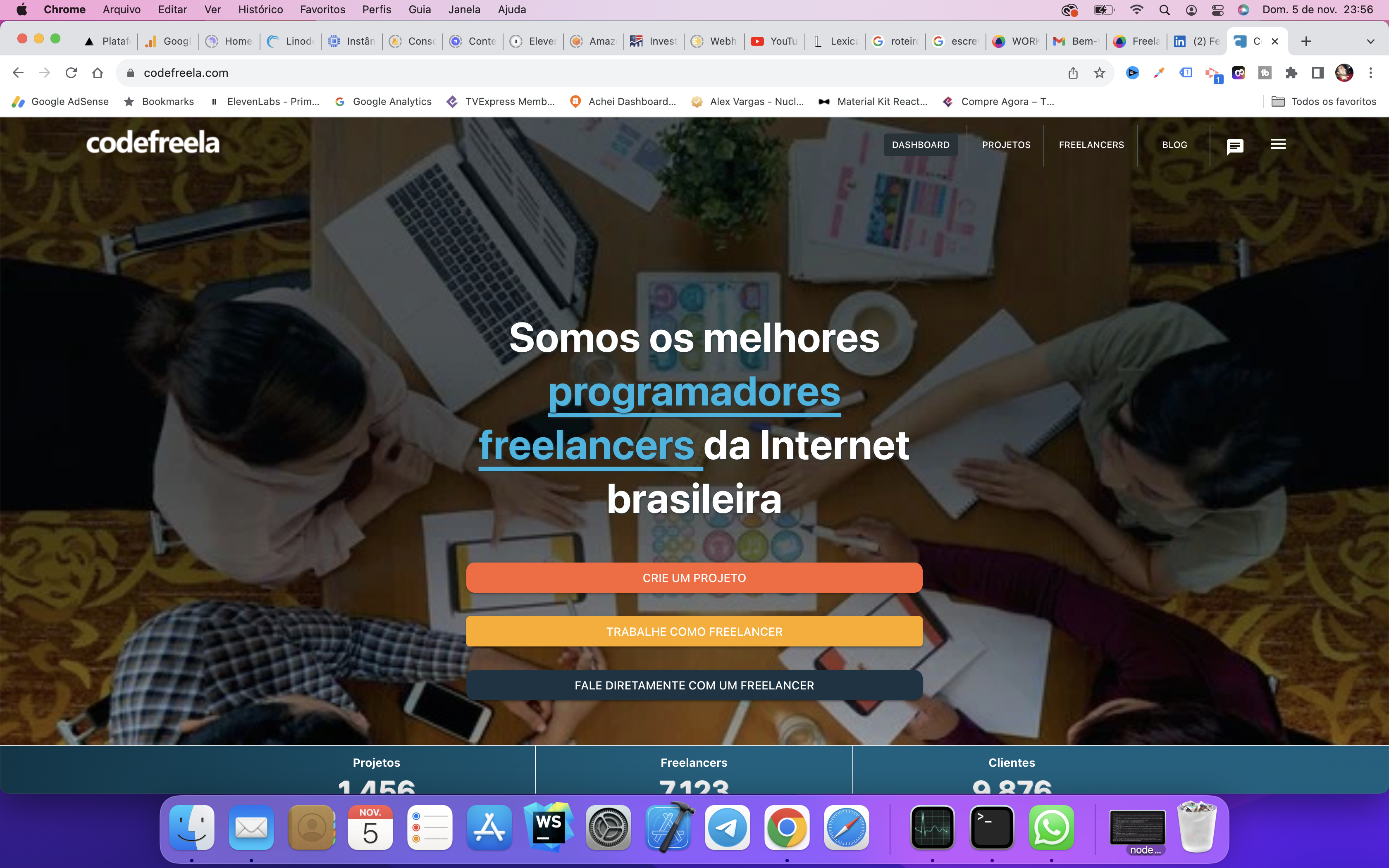 Plataforma de trabalho freelancer