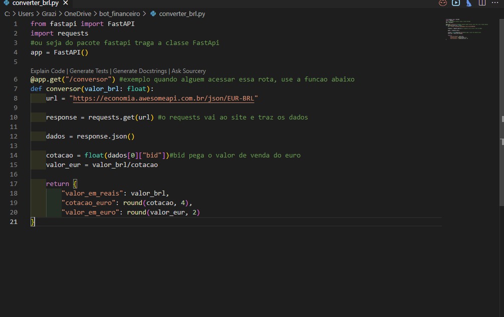 Projeto Conversor de moedas Python