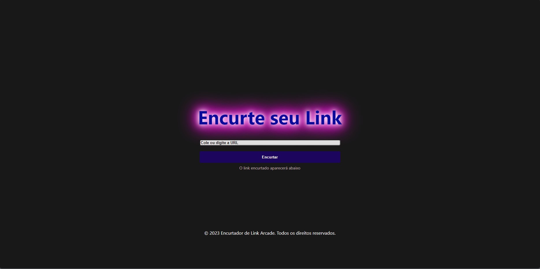 Encurtador de Links