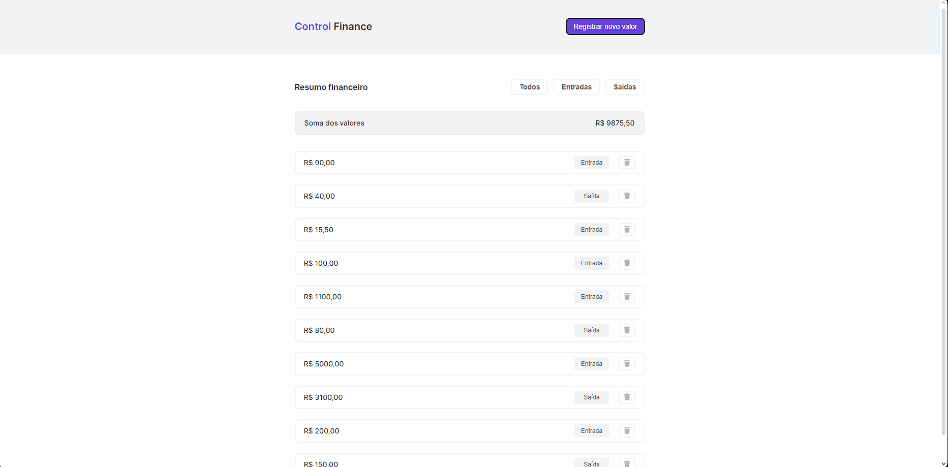 Control Finance