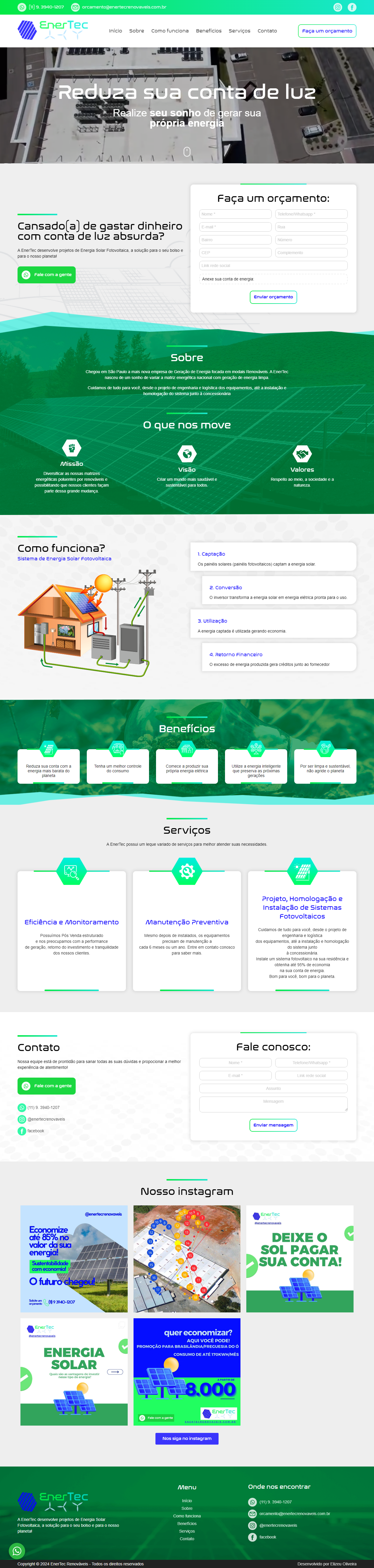 Desenvolvimento de site Enertec