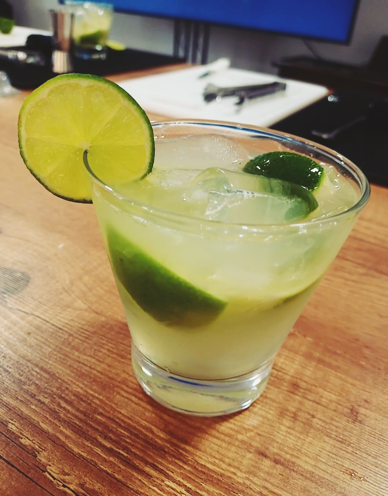 Drinks feito por mim (Caipirinha)