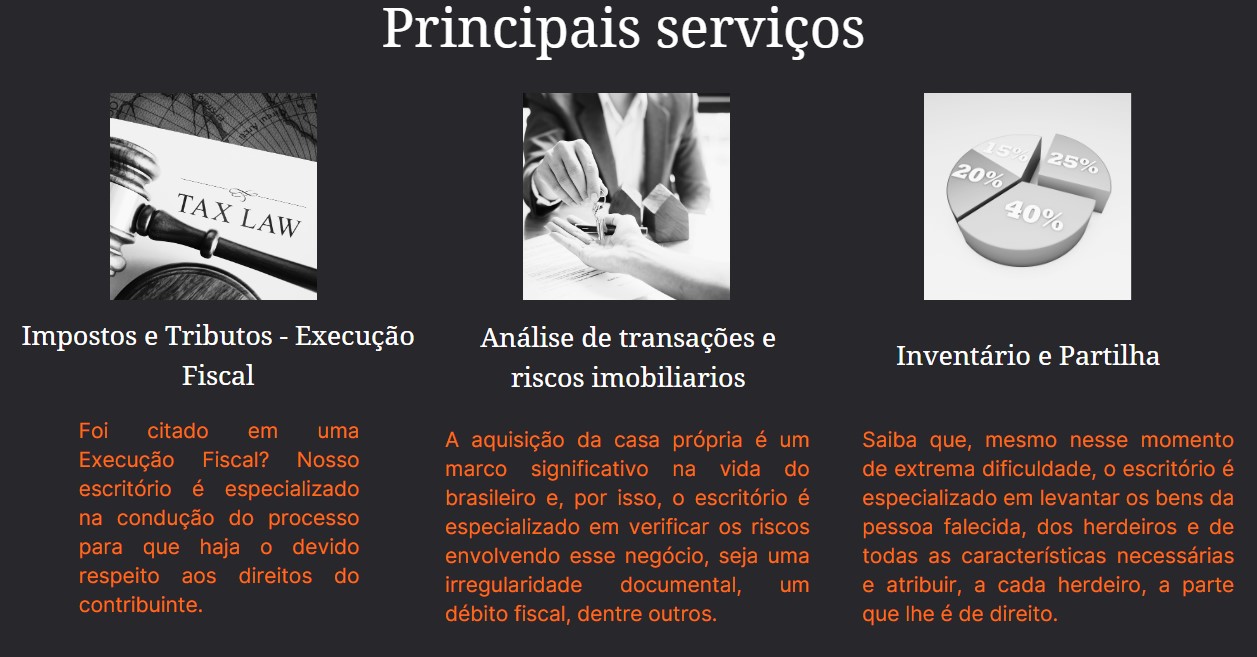 Principais Serviços