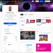 Portfólio no Behance