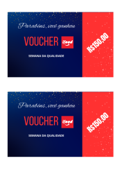 Voucher de Premiação