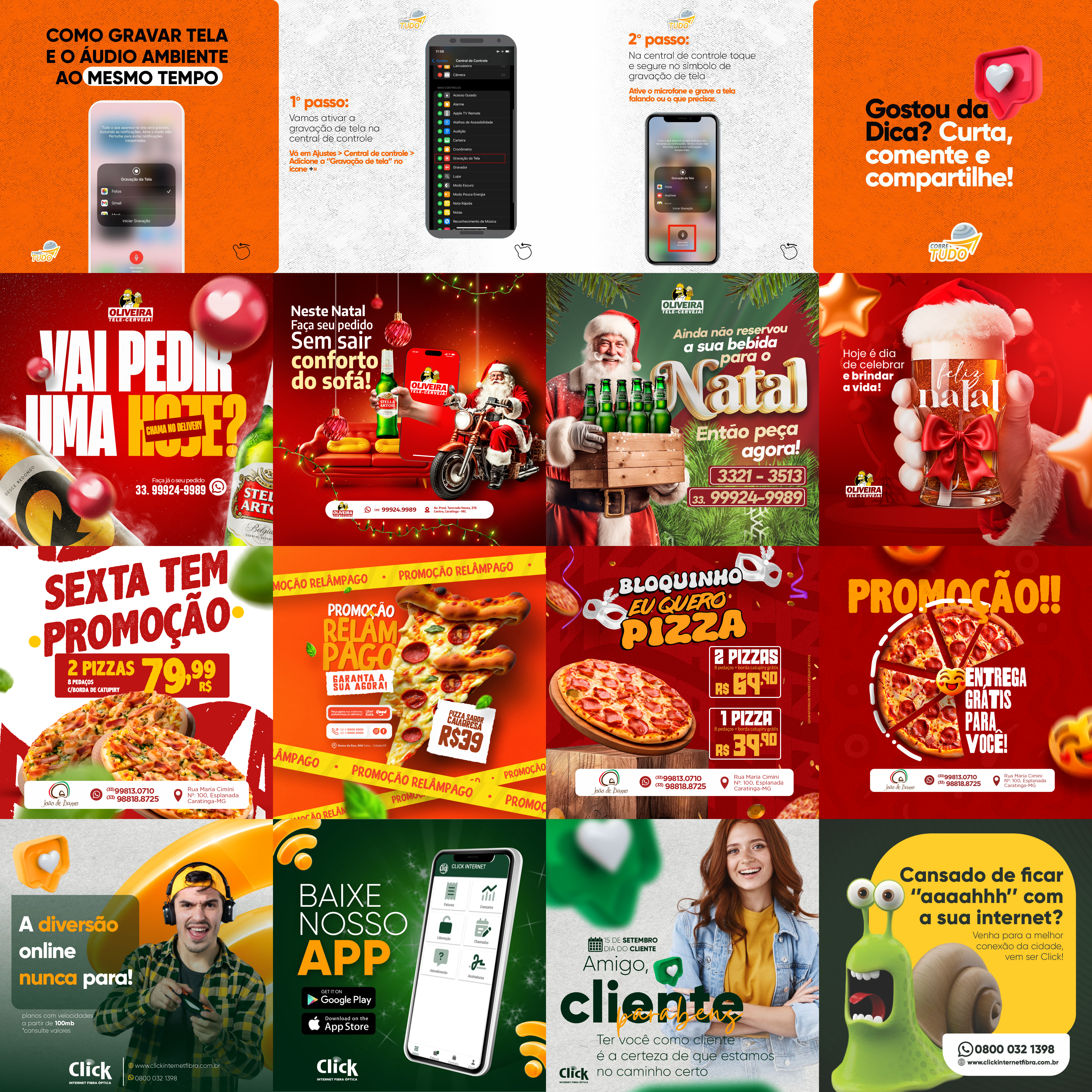 Posts Social media variados