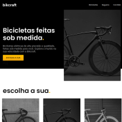 Website multipáginas de uma vendedora de bicicletas.