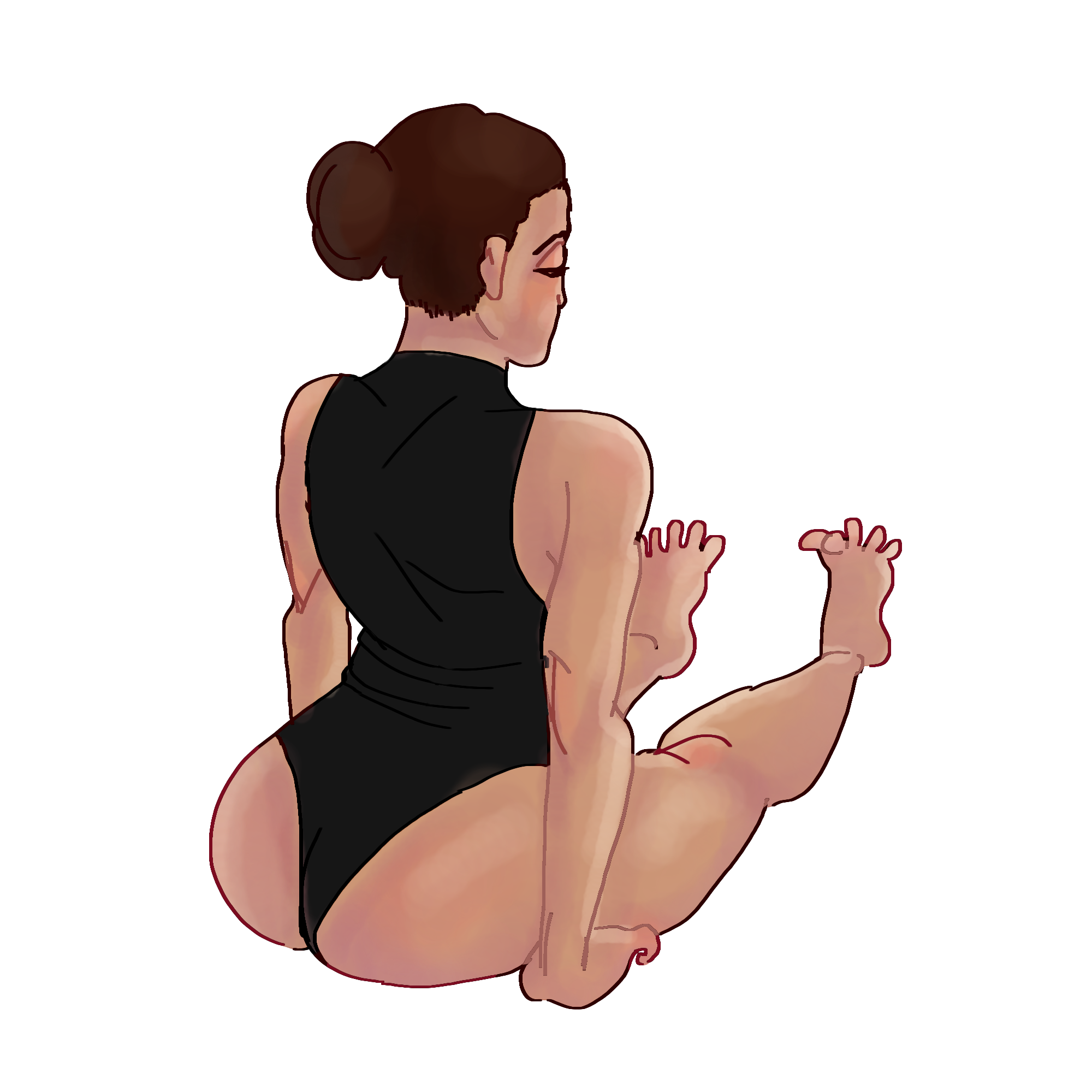 Moça sentada