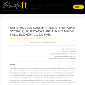 CONSTRUÇÕES SUSTENTÁVEIS E HABITAÇÃO SOCIAL: QUALIFICAÇÃO URBANA NO MAIOR POLO ECONÔMICO DO PAÍS