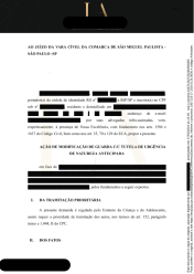 Petição Inicial - Modificação de Guarda