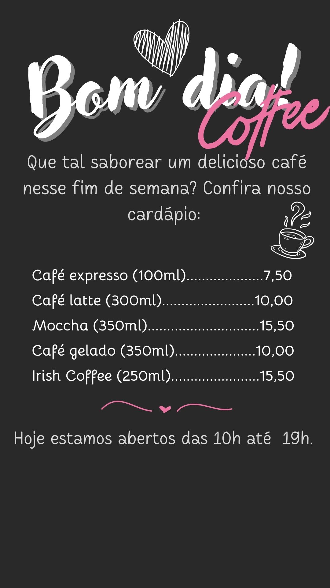 Exemplo de story para Instagram