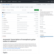 Automatic transcription of monophonic guitar audios to tablature