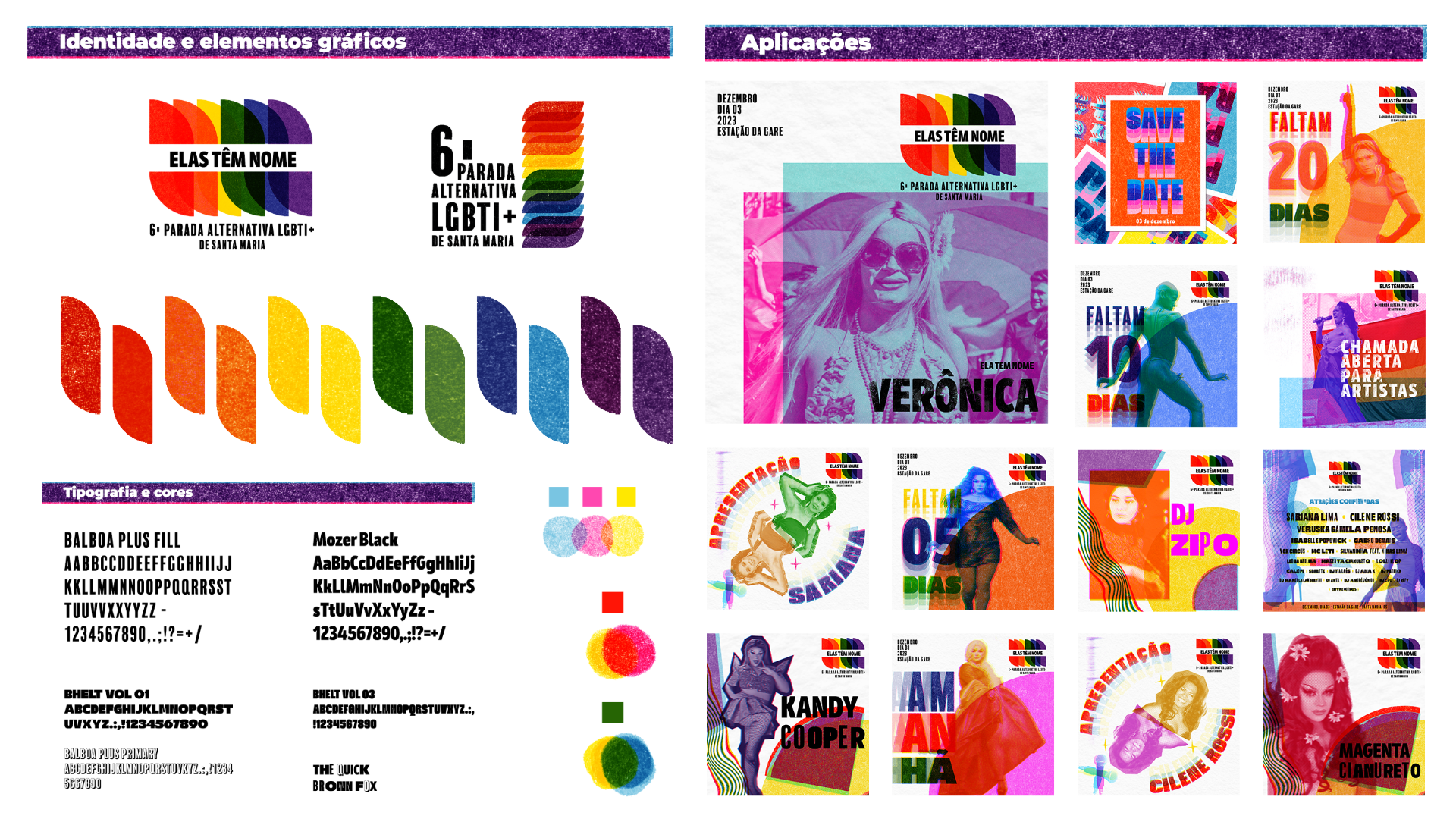 Identidade Visual Parada LGBTI+ Santa Maria