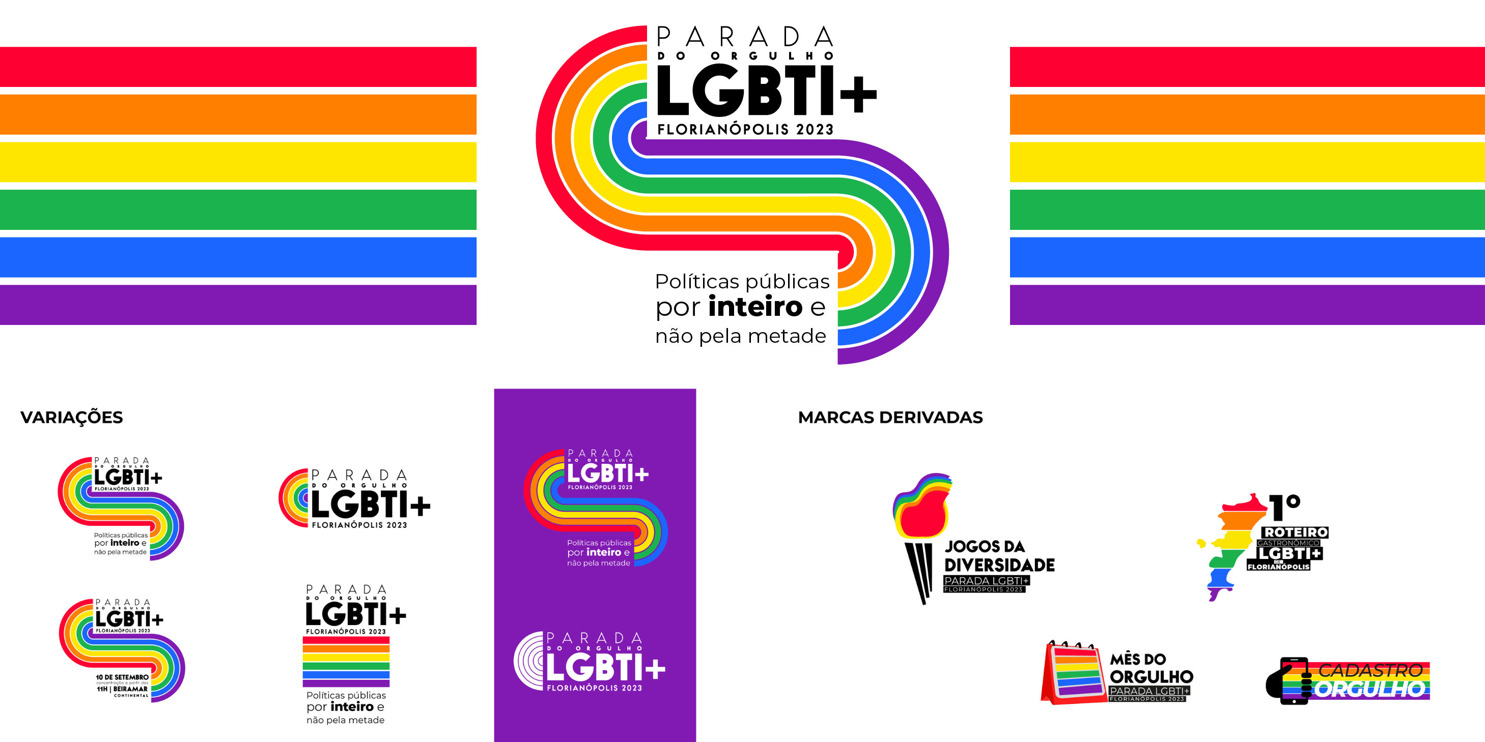 Identidade Visual Parada LGBTI+ Florianópolis