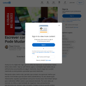 Escrever com Propósito Pode Mudar Vidas
