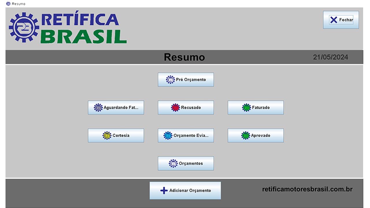 Aplicativo desktop para gestão de orçamentos