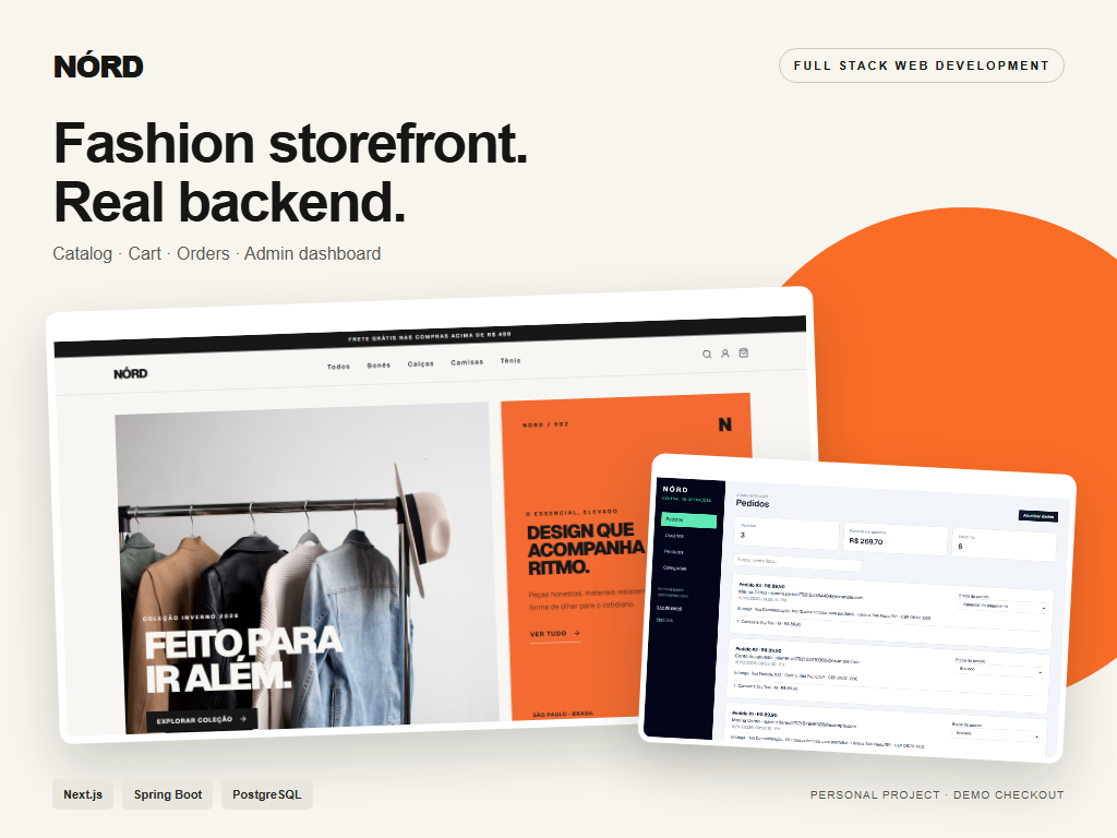 Nord — E-commerce com painel administrativo