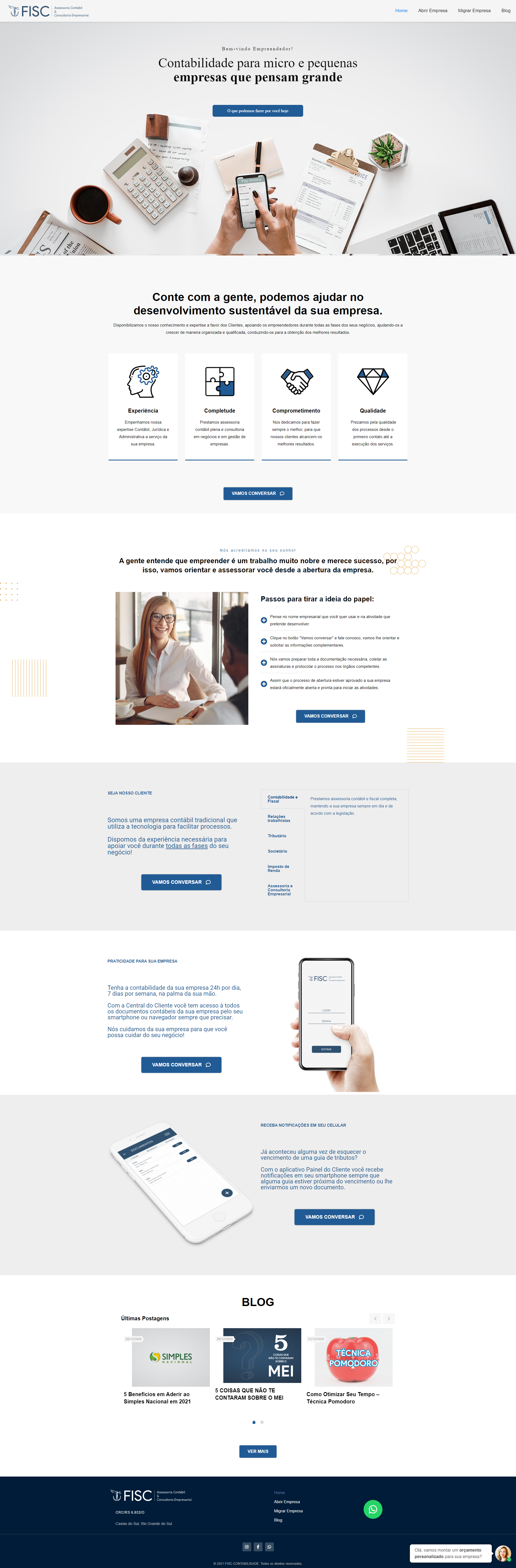 Site para Contabilidade