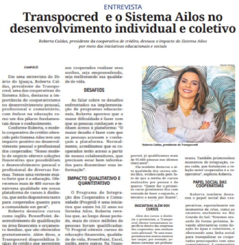 Trabalho de Assessoria de Imprensa com a cliente Roberta Caldas