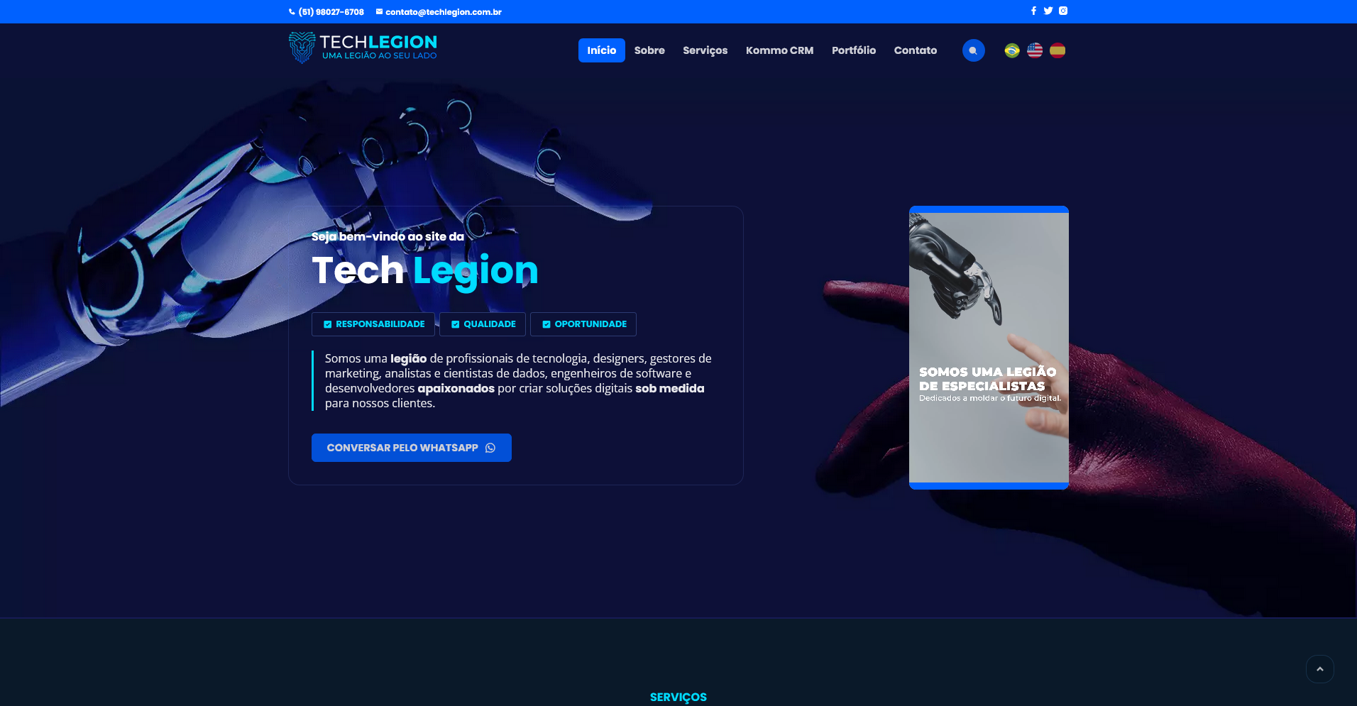 Site da Tech Legion