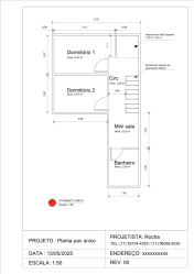 PLANTA BAIXA PARA AMPLIAÇÃO DE UMA RESIDÊNCIA - (ARQUITETURA)
