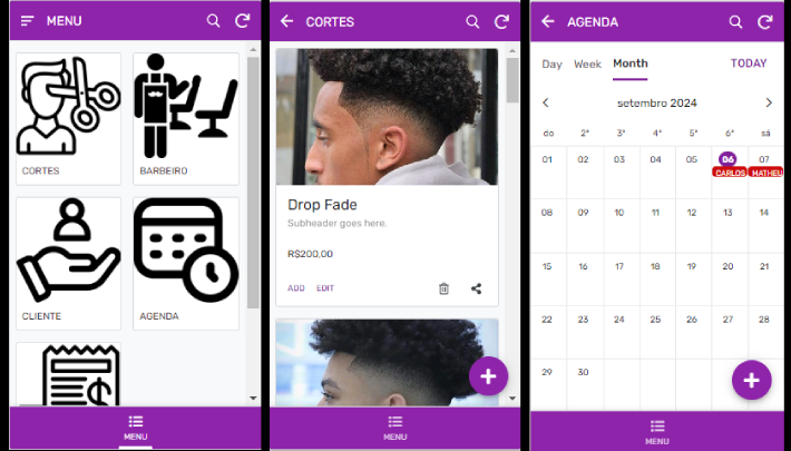 Aplicativo para pequenos negócios (Barbearia)