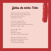 Poema "Gotas de vinho tinto"