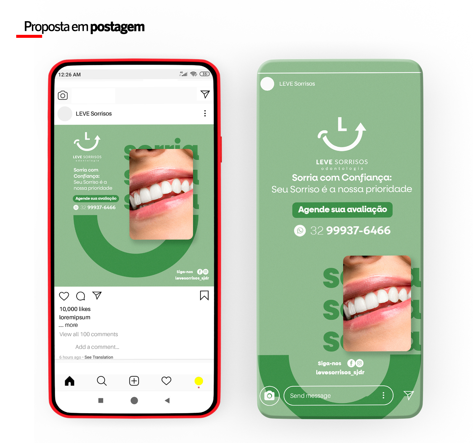 Projetos Redes Sociais LEVE Sorrisos