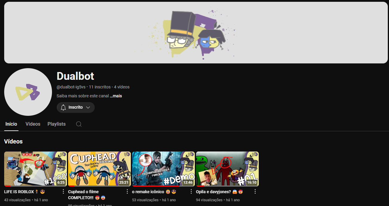 Identidade visual canal de youtube