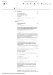 Experiência profissional completa - LinkedIn
