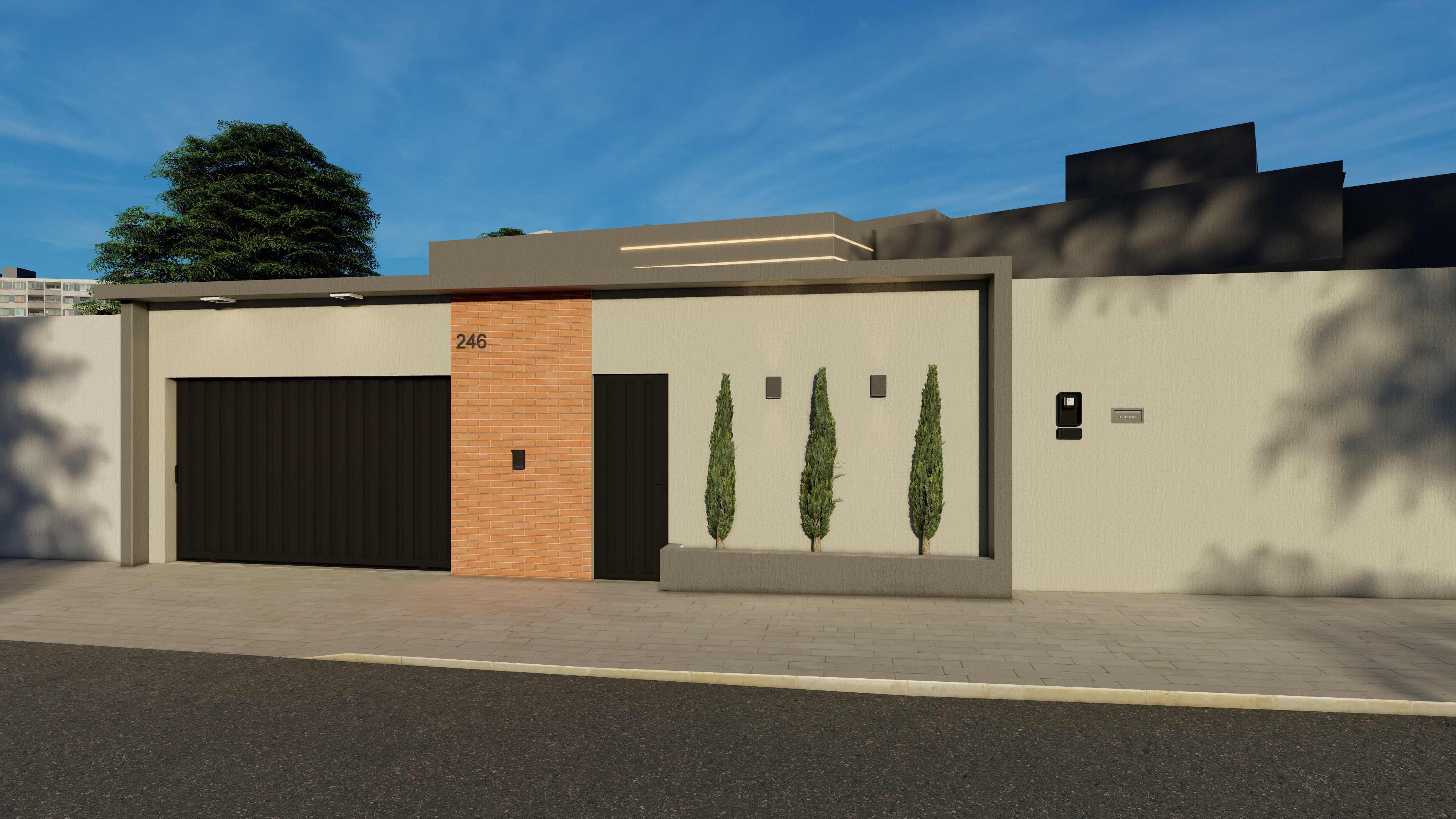 Projeto 3D renderizado de obra executada pela empresa