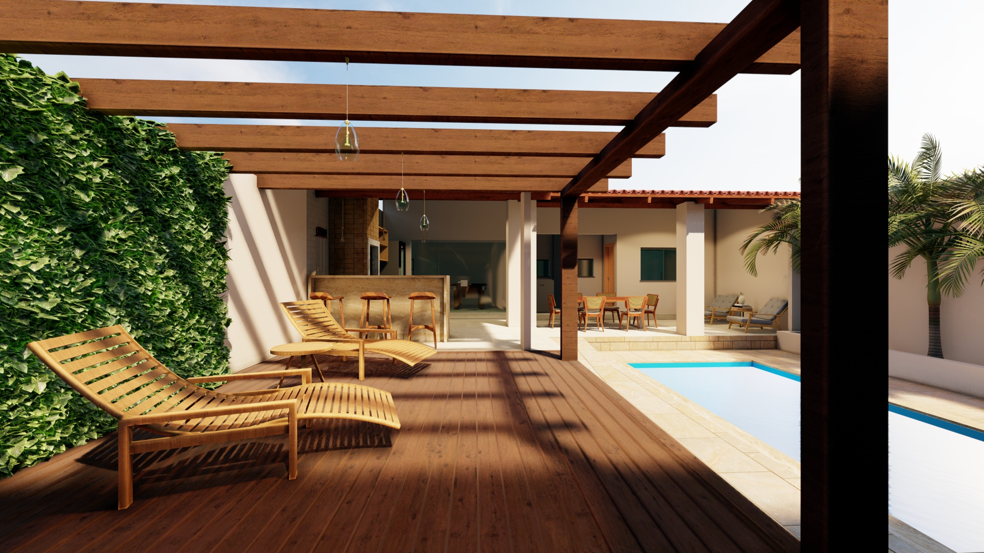 Projeto 3D renderizado de obra executada pela empresa