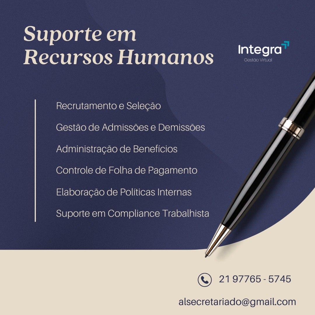 Suporte para Recursos Humanos e Departamento Pessoal