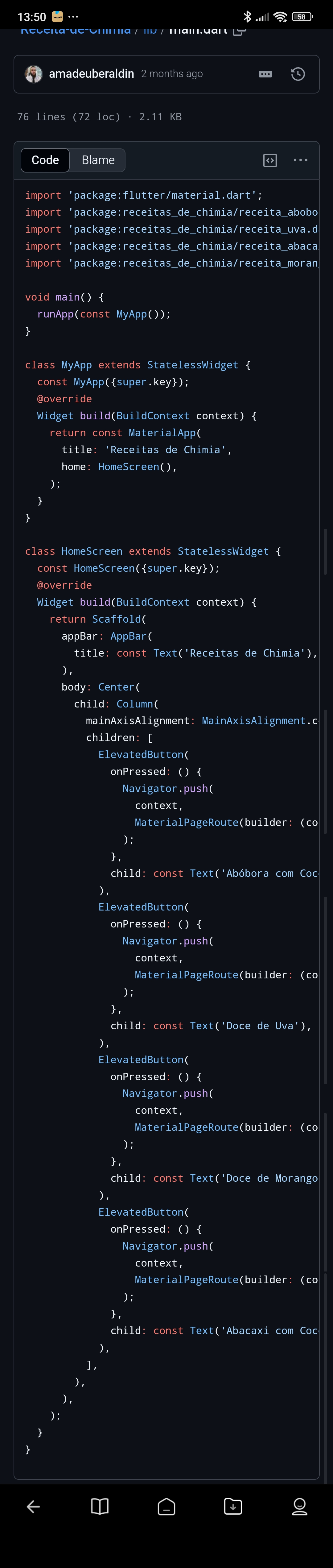 Aplicativo Android/IOS