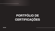 Portfólio de Certificações