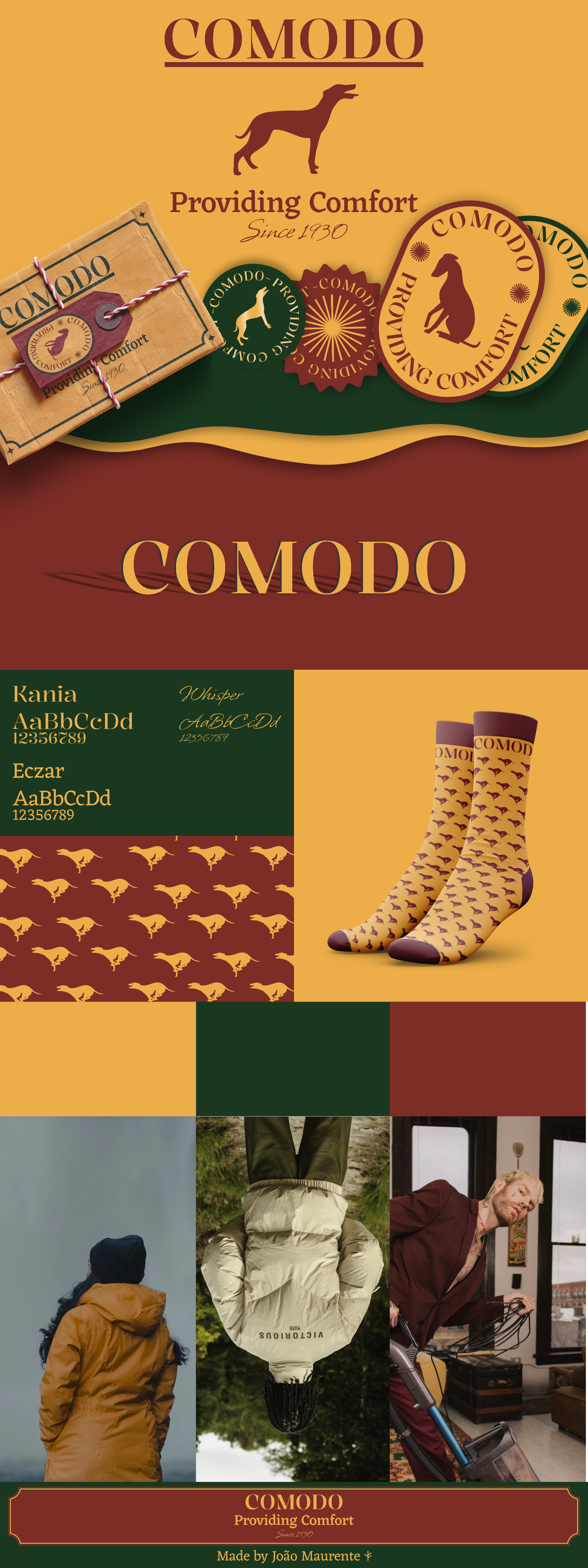 Identidade visual para Comodo - Marca de meias