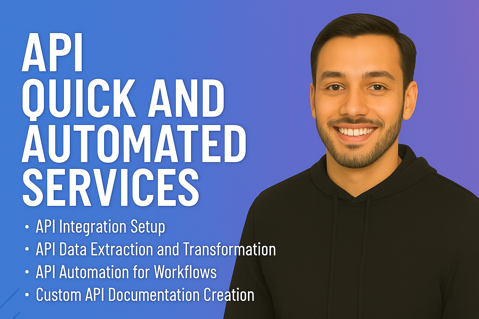 Você receberá qualquer integração de API para o seu site ou automação de API
