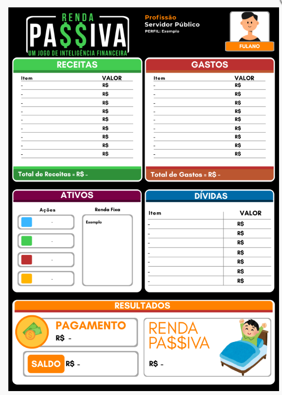 Desing de orçamento pessoal