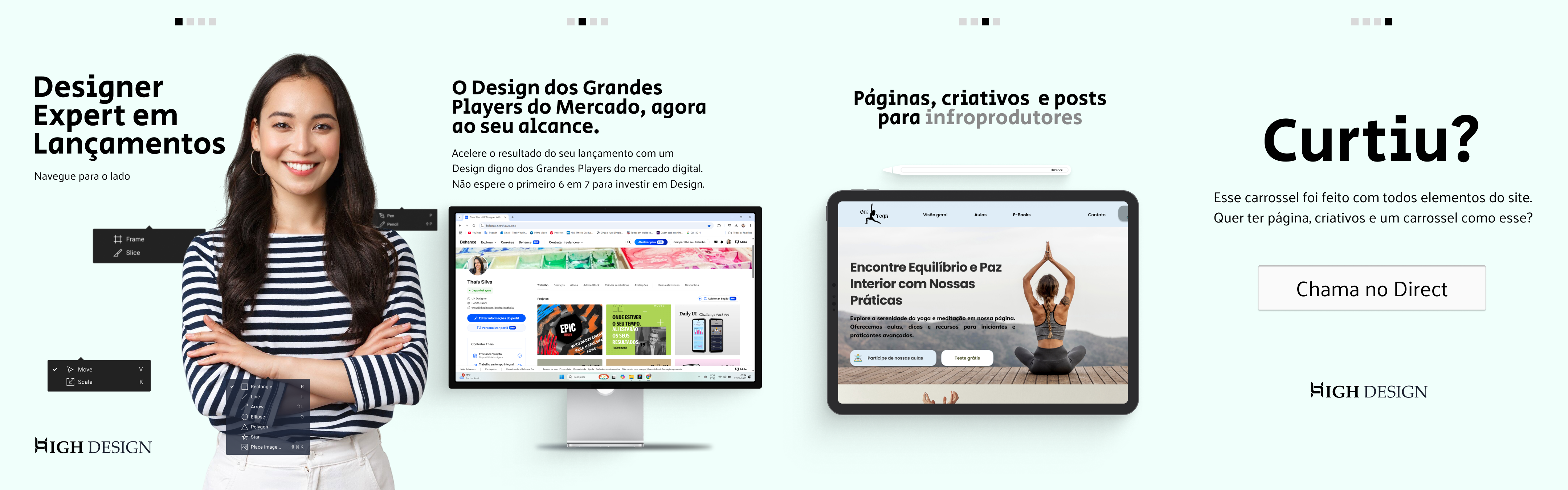 Projeto de Estudo de Carrossel no Figma
