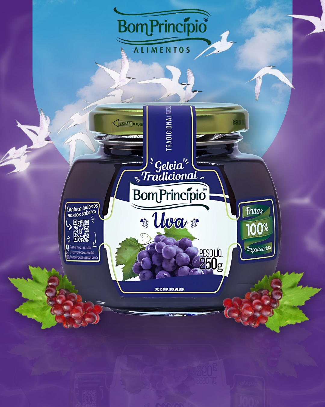 Design de Rótulo para Geleia Tradicional – Bom Princípio