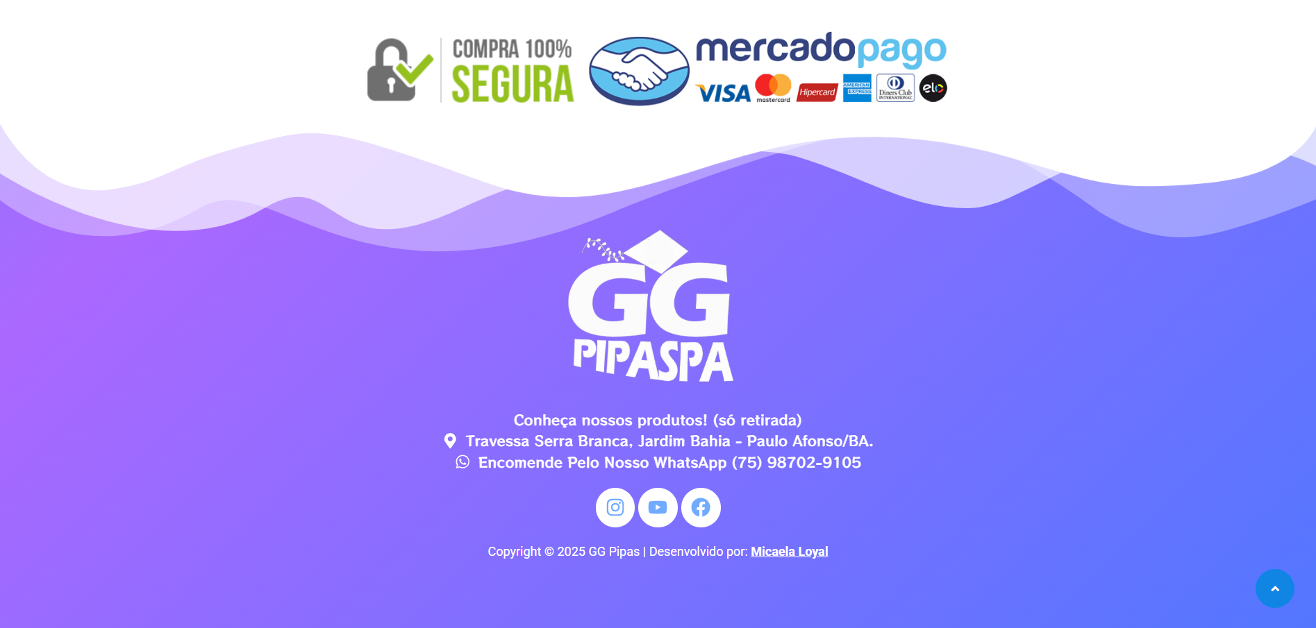 Site/loja para pipas