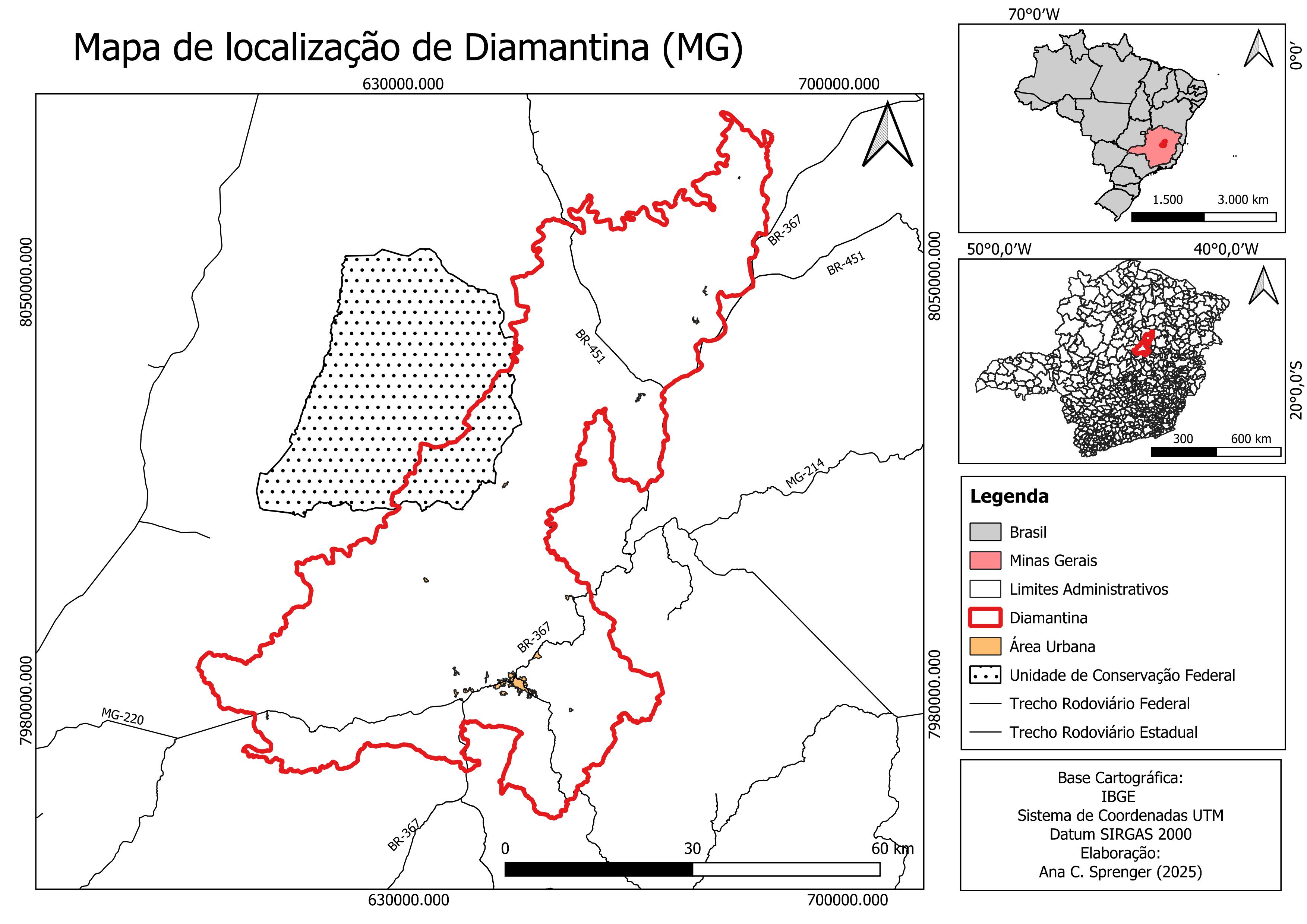 Exemplo de mapa de localização