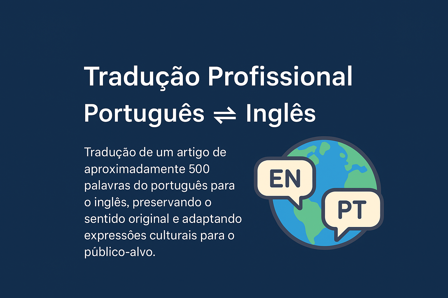 Professional Portuguese ⇄ English Translation